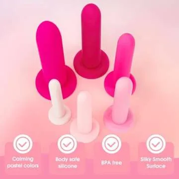 Silicone Pelvic Floor Muscle Dilator Set for Comfort