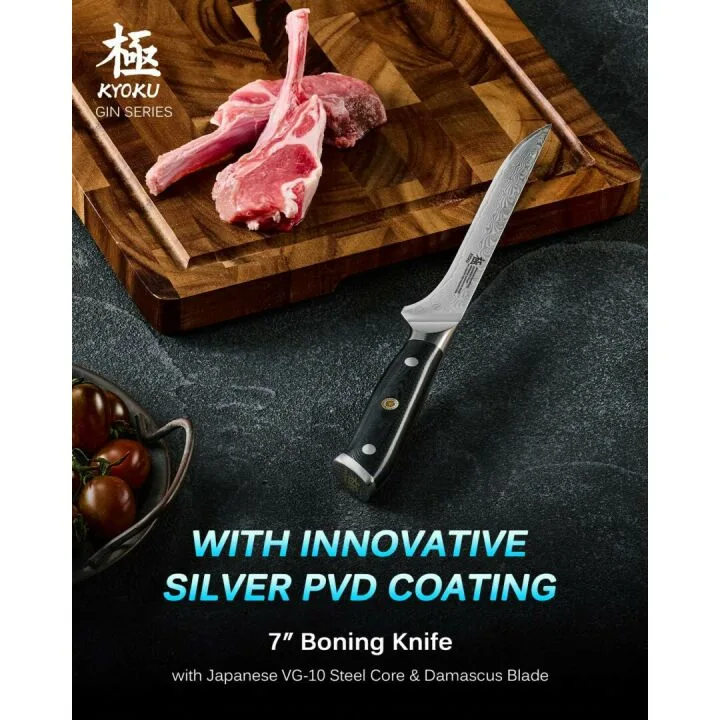 Gin Series Bullnose Butcher & Boning Knife Set