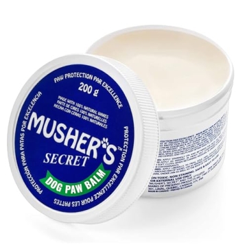 Musher's Secret Dog Paw Wax 200 g (7oz) - Moisturizing Dog Paw Balm that Creates an Invisible Barrie...