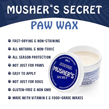 Musher's Secret Dog Paw Wax for Healthy, Moisturized Paws