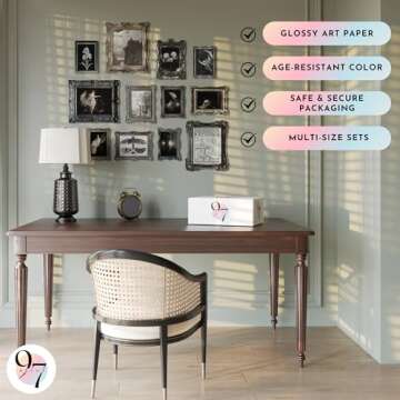 97 Decor Gothic Home Decor Aesthetic - Dark Academia Wall Decor, Gothic Wall Art Witchy Pictures, Goth Room Decor, Moody Wall Art Goth Posters, Vintage Spooky Prints For Home Bedroom (8x10 Unframed)