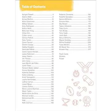 Amazing People: Athletes Activity Book for Children, Inspiring Athletes Children's Workbook With Flash Cards, Puzzles, Games, Motivational Poster, and Stickers, Activity Books for Grade 1 +