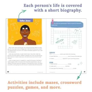 Amazing People: Athletes Activity Book for Children, Inspiring Athletes Children's Workbook With Flash Cards, Puzzles, Games, Motivational Poster, and Stickers, Activity Books for Grade 1 +