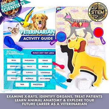 The Young Scientists Club Future Veterinarian Career Kit, 10+ Activities, Includes Interactive Learn...