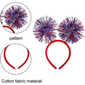 4PCS Patriotic Head Boppers for 4th of July Celebrations