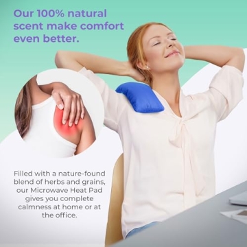 Microwavable Heating Pad for Pain Relief and Wellness