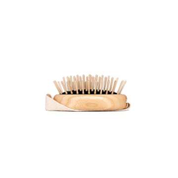 TEK - Scalp Massage Brush in Ash Wood with Strap, Ideal for Washing Air and Application of Anti-Hair...