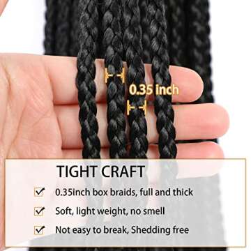 French Curl Crochet Braids 24 Inch 7 Packs for Women