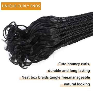 French Curl Crochet Braids 24 Inch 7 Packs for Women