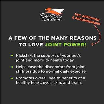 Super Snouts Joint Power – 5.29oz Powder – Joint Supplement for Dogs and Cats with 100% Green Lipped Mussel Helps Ease Discomfort & Stiffness– Made in The USA