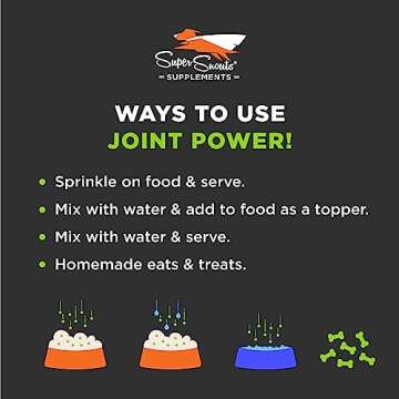 Super Snouts Joint Power – 5.29oz Powder – Joint Supplement for Dogs and Cats with 100% Green Lipped Mussel Helps Ease Discomfort & Stiffness– Made in The USA