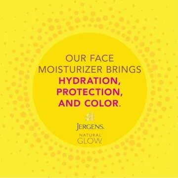 Jergens Natural Glow Self Tanner Face Moisturizer, SPF 20 Facial Sunscreen, Medium to Deep Skin Tone, Sunless Tanning, Oil Free, Broad Spectrum Protection UVA and UVB, 2 oz (Packaging May Vary)