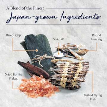 Kayanoya Dashi, Original Dashi Stock Powder, Dashi Powder with Superb Flavor from Bonito Flakes, Round Herring, Grilled Flying Fish and More, (8g Packets x 30)