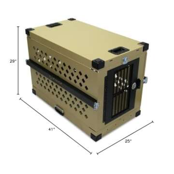 Impact Collapsible, Durable Aluminum Dog Crate (XLarge (41" L x 25" W x 29" H))