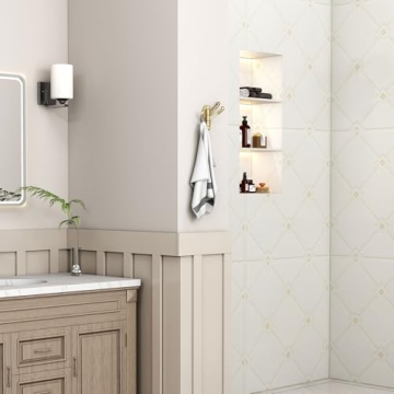 Stylish Angle Simple Swivel Towel Hooks in Brushed Gold