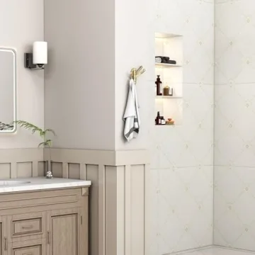 Stylish Angle Simple Swivel Towel Hooks in Brushed Gold