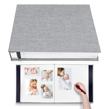 Photo Album Self Adhesive 3x5 4x6 5x7 6x8 8x10 8.5x11 11x10.6 Magnetic Scrapbook Length 11x10.6 Inch...