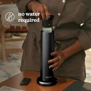 Homedics SereneScent Waterless Home Fragrance Diffuser, Use with Homedics SereneScent Oil (Sold Separately), Patented Air Diffusion Technology, Clean & Natural Fragrance, Enhances Mood, Large Rooms