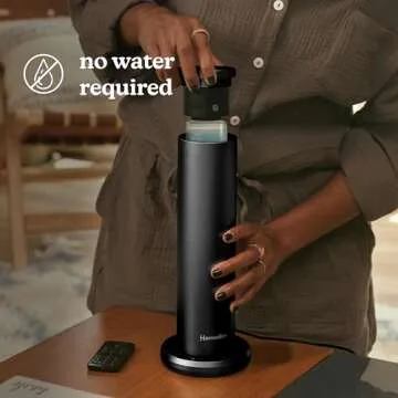 Homedics SereneScent Waterless Home Fragrance Diffuser, Use with Homedics SereneScent Oil (Sold Separately), Patented Air Diffusion Technology, Clean & Natural Fragrance, Enhances Mood, Large Rooms