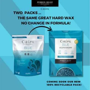 Cirepil Blue Wax Beads - 800g Unscented, Gentle on Sensitive Skin, Easy Peel-Off