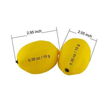 JEDFORE Artificial Lemons Simulation Lifelike Small Lemons Fake Fruit for Home Kitchen Wedding Party...