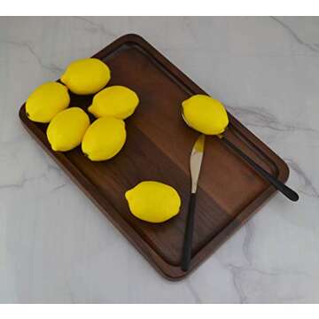 JEDFORE Artificial Lemons Simulation Lifelike Small Lemons Fake Fruit for Home Kitchen Wedding Party Decoration Photography 20pcs Set (Yellow)