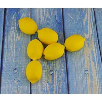 JEDFORE Artificial Lemons Simulation Lifelike Small Lemons Fake Fruit for Home Kitchen Wedding Party Decoration Photography 20pcs Set (Yellow)
