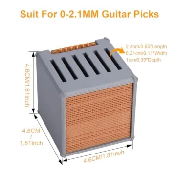 HETOETF Guitar Picks Holder Box Styled Like an Amp