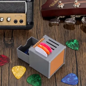 HETOETF Guitar Picks Holder Box Styled Like an Amp