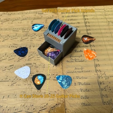 HETOETF Guitar Picks Holder Box Styled Like an Amp