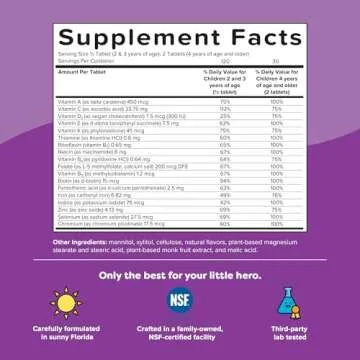 Renzo’s Picky Eater Kids Multivitamin with Iron & D3