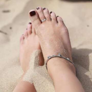 BORUO 925 Sterling Silver Toe Ring, Hypoallergenic Adjustable Band Ring 3mm