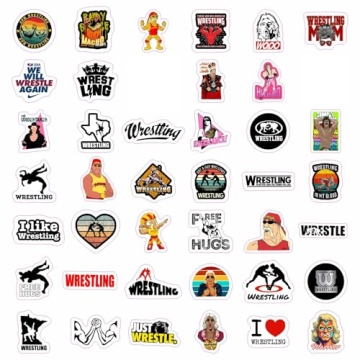 BulbaCraft Wrestling Stickers for Kids and Adults