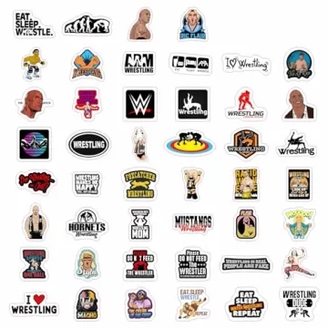 BulbaCraft Wrestling Stickers for Kids and Adults