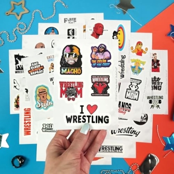 BulbaCraft Wrestling Stickers for Kids and Adults