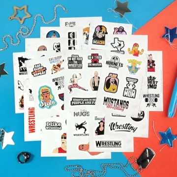 BulbaCraft Wrestling Stickers for Kids and Adults