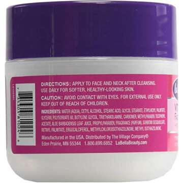 La Bella Face Cream with Vitamin E & Aloe 4oz