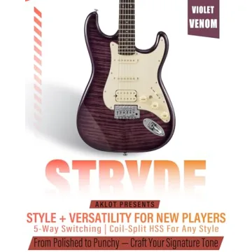 AKLOT Stryde Electric Guitar Beginner Kit with Mini Amp