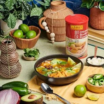 Lee Kum Kee Chicken Bouillon Powder (8 oz - 1 Pack) – Gluten Free, Authentic Chicken Flavor for Soups, Stews, Marinades, Porridge, Seafood, and Seasoning WonTon Soups