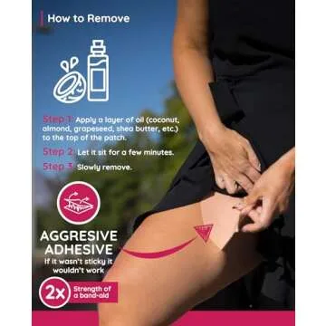 The Chub Rub Patch for Thighs (AS SEEN ON SHARK TANK), Anti Chafe Thigh Chafing Prevention Friction Tape Patches, Anti Chafing Skin Tape for Inner Thigh Rubbing Prevention Women (3 Pairs), Tan