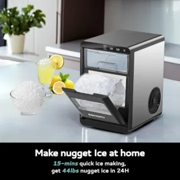 EUHOMY Nugget Ice Maker for Kitchen & Office