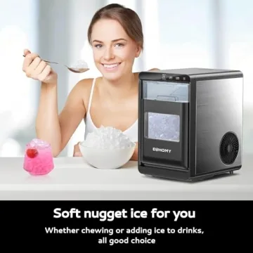 EUHOMY Nugget Ice Maker for Kitchen & Office