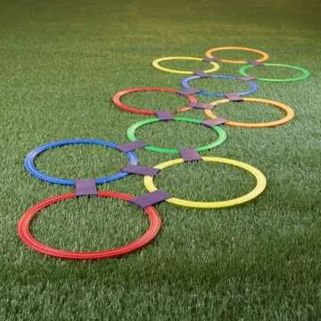 Hopscotch Ring Game - 10 Colorful Rings for Family Fun