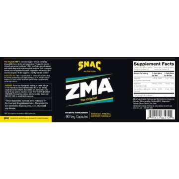 SNAC ZMA The Original Recovery & Sleep Supplement, Promotes Muscle Recovery, Immune Support & Restor...
