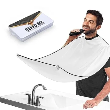 Beard Bib Apron for Men, Grooming Hair Catcher