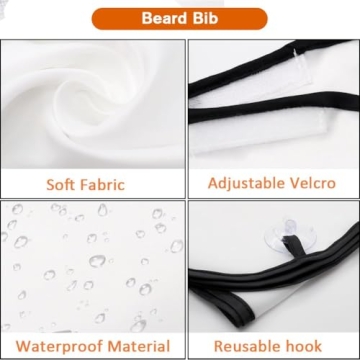 Beard Bib Apron for Men, Grooming Hair Catcher