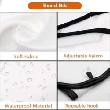 Beard Bib Apron for Men, Grooming Hair Catcher