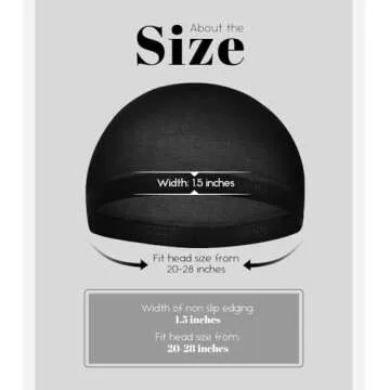 MYKURS Black Wig Caps for Women, Nylon Hair Caps for Wig, 24 Pieces