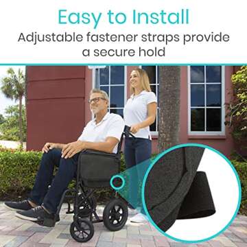 Vive Wheelchair Carry Bag - Lightweight Mobility Organizer