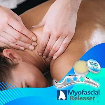 Myofascial Releaser Ellipse Pro Muscle Scraper Tool - Patented Massage Grade Body Gua Sha Stainless Steel - Fascia Massage Guasha Tool - Metal Scraping Tool Physical Therapy IASTM Massage Tool